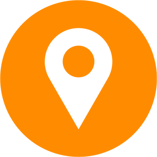 Une punaise représentant la localisation sur une carte